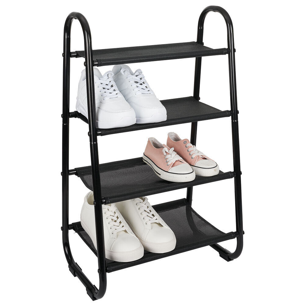 Range chaussures 8 paires 4 niveaux 43x28xH72cm