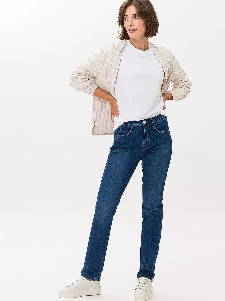 BRAX Jeans Straight Fit CAROLA  blau