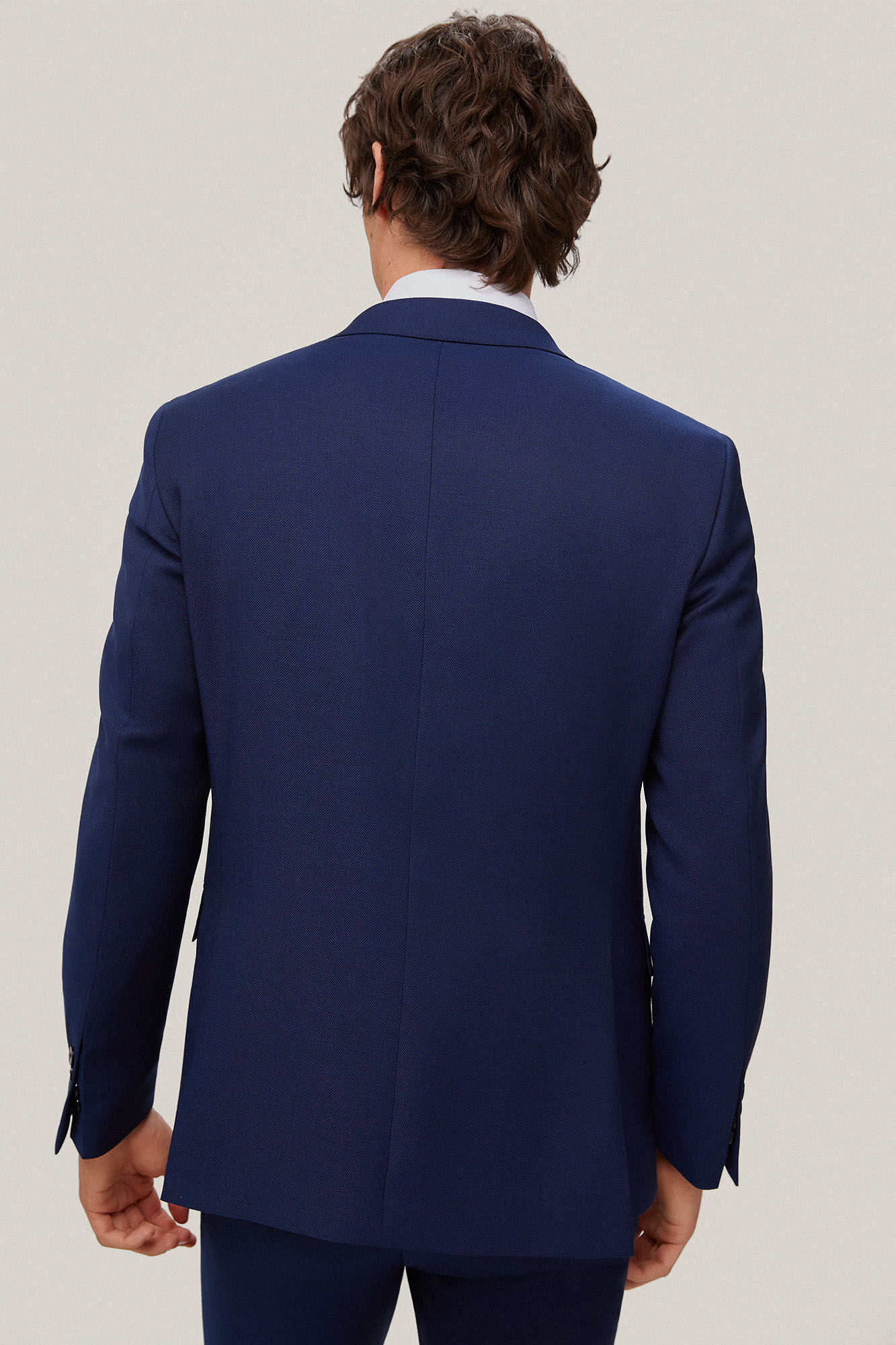 Blazer azul bi-elástico - Azul