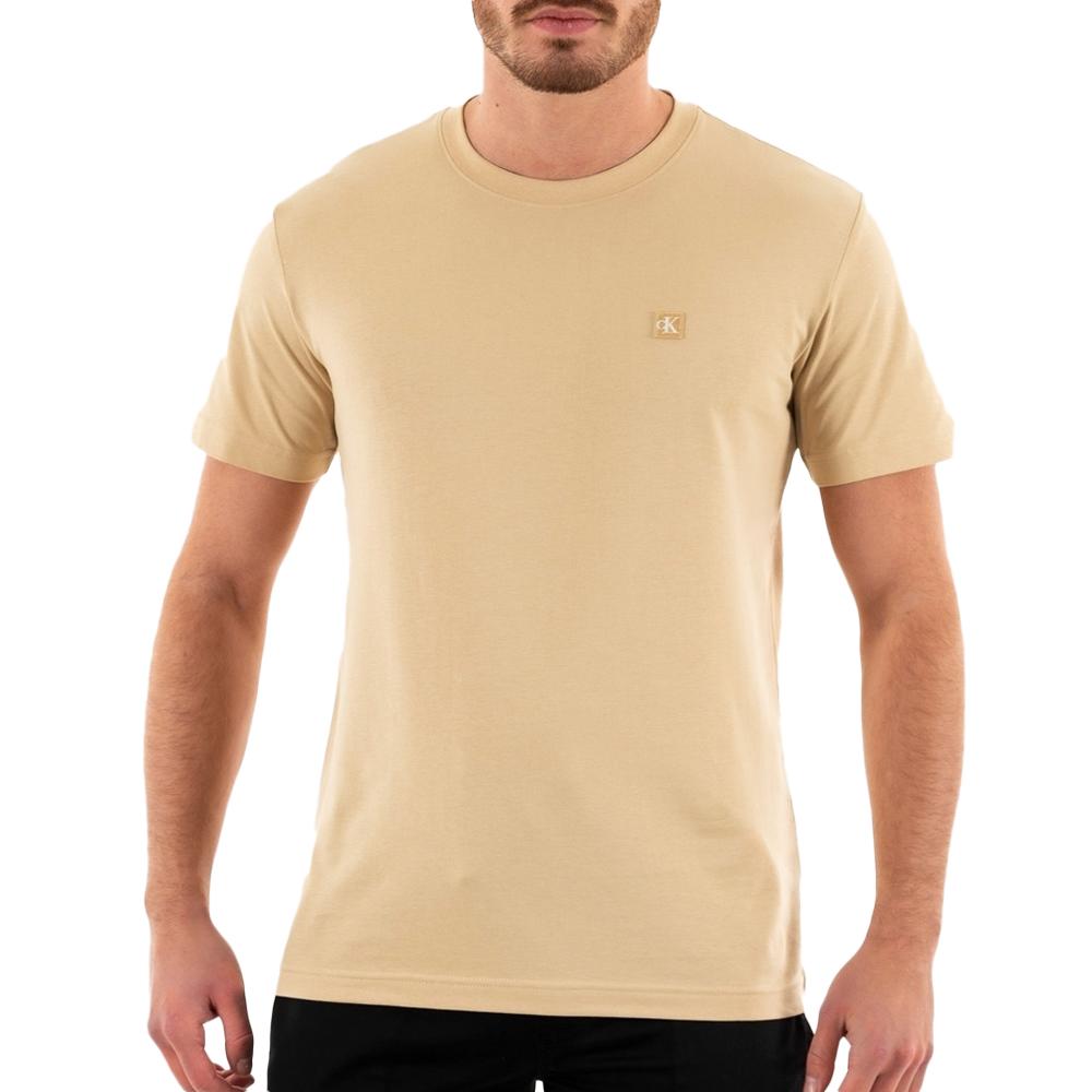 Calvin Klein Jeans T-shirt Beige Homme Calvin Klein Jeans Embro Badge
