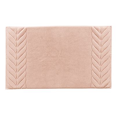 Tapis de bain en coton motif tresse
