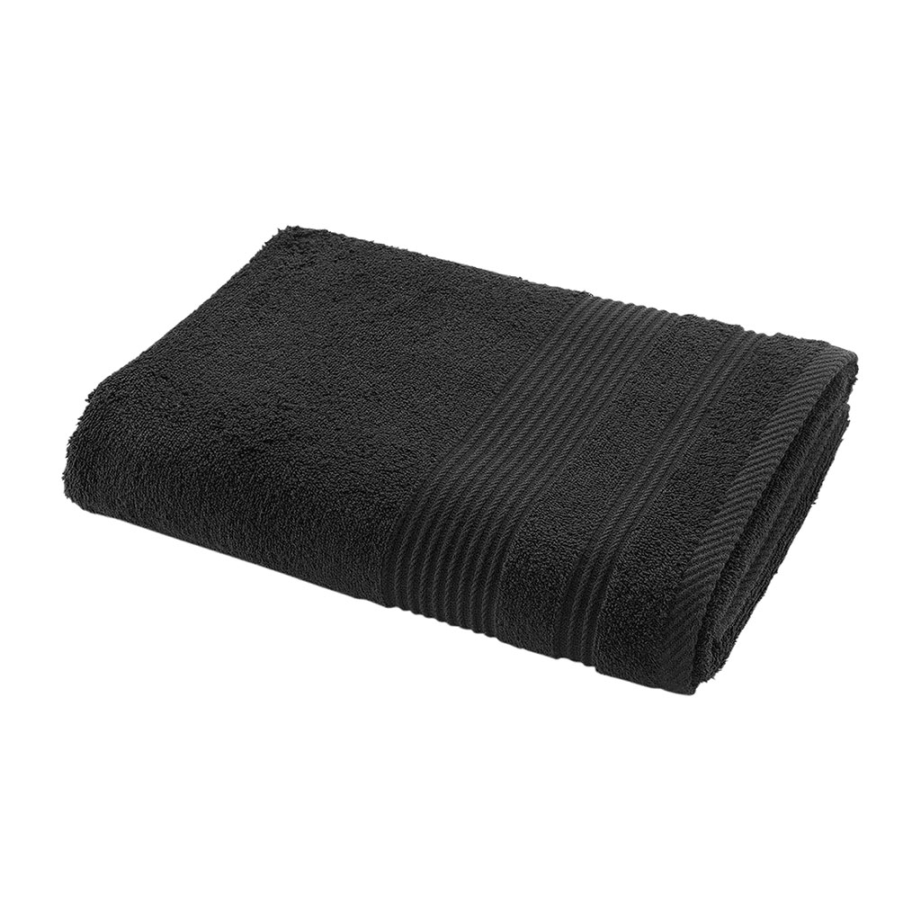 Drap de douche coton noir 70x130cm