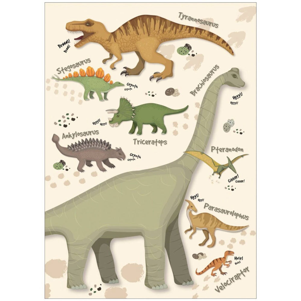 Køb Poster & Frame Citatplakat - Dinosaurus Plakat – Børneplakat