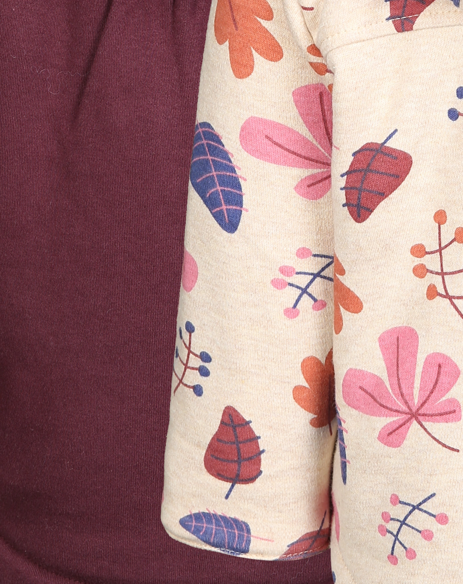 Wendejacke AUTUMN LEAVES wattiert in beige