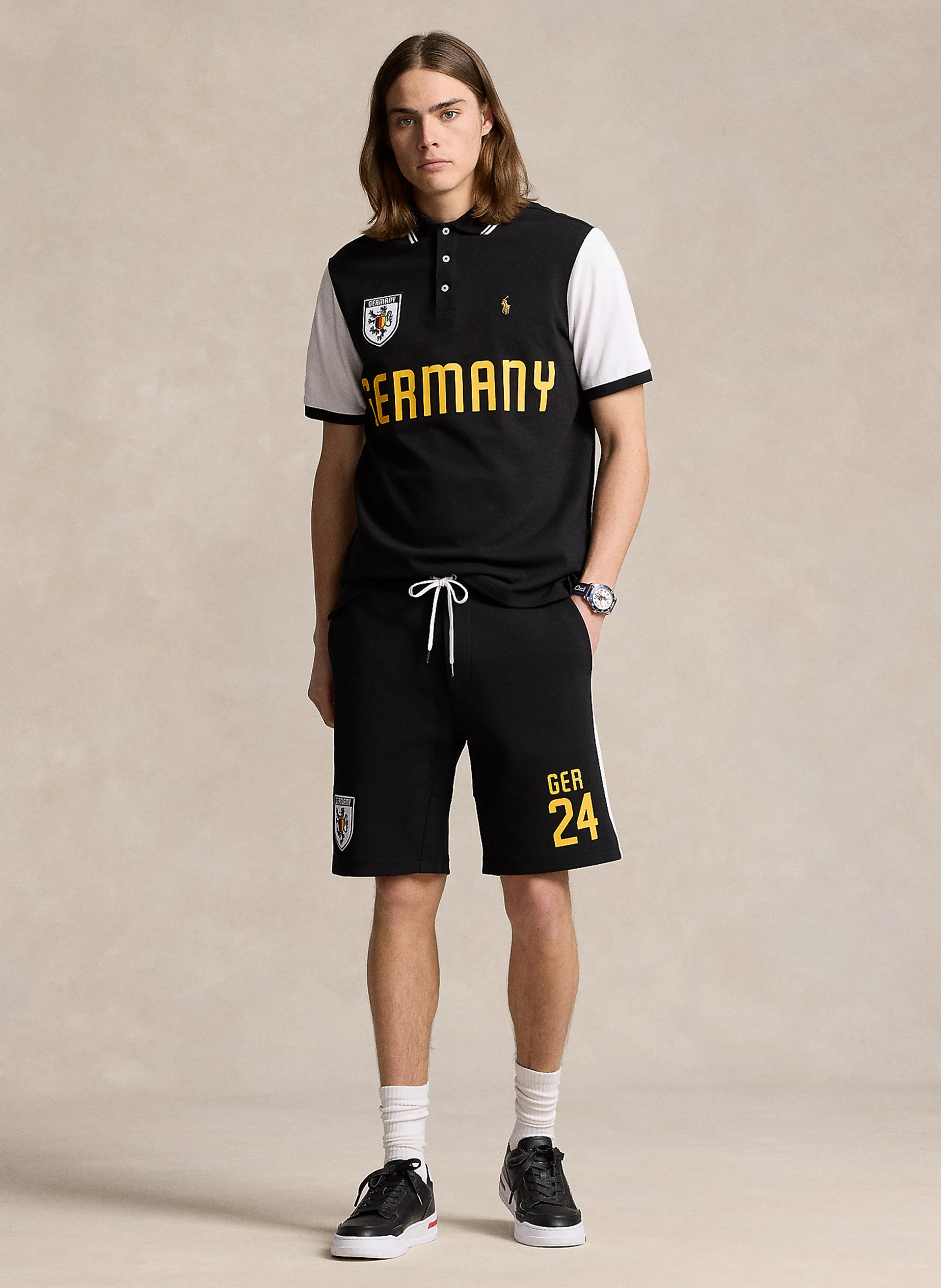 Polo en coton | Noir