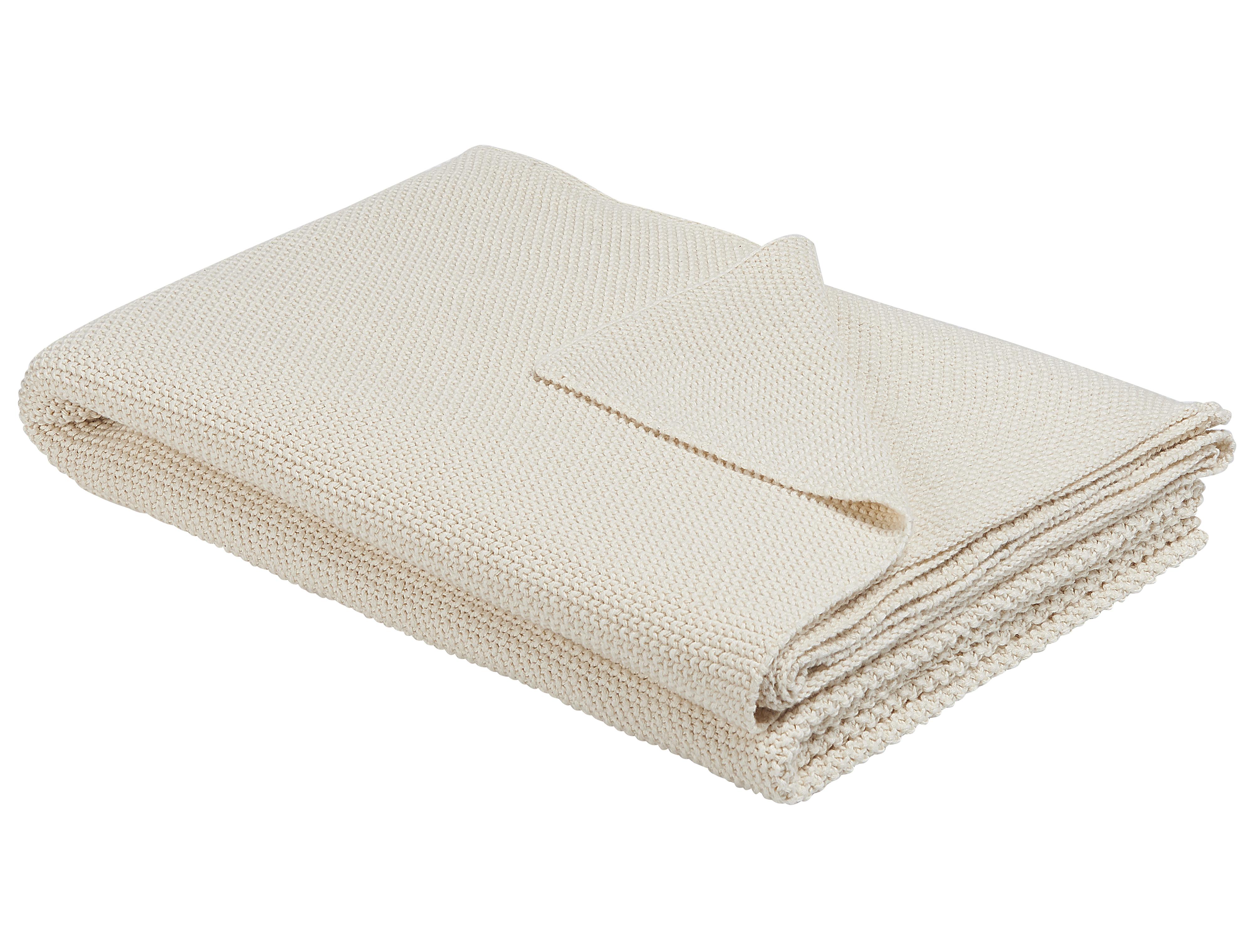 Plaid ASAKA Katoen 130 x 180 cm Beige