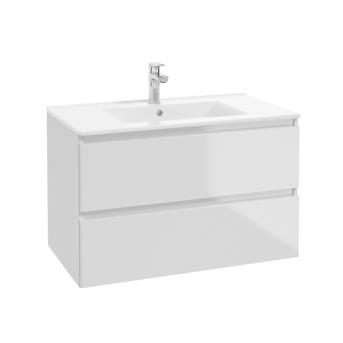 Underskab Deluxe 80 cm blank hvid - REN