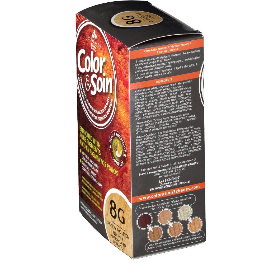 Les 3 Chênes Color & Soin Coloration 8G hellgoldblond