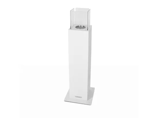 Cheminée à bioéthanol de jardin extérieur Capri 110 Blanc