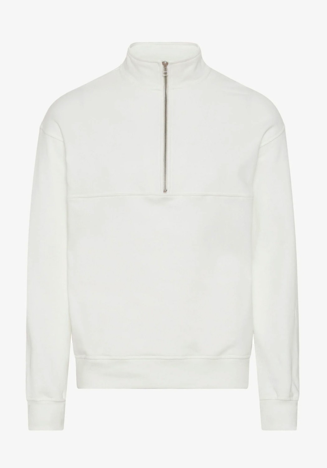 Colorful Standard Quarter-Zip Sweatshirt Optical White