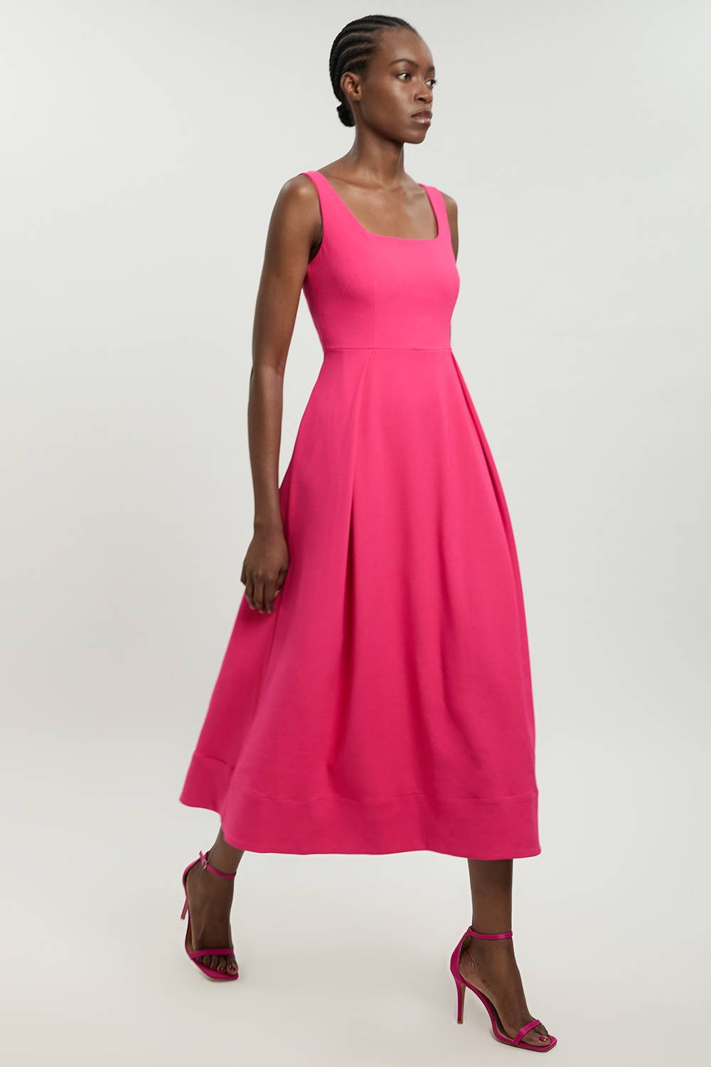 KarenMillen Robe Midi Ajustée À Jupe Ample