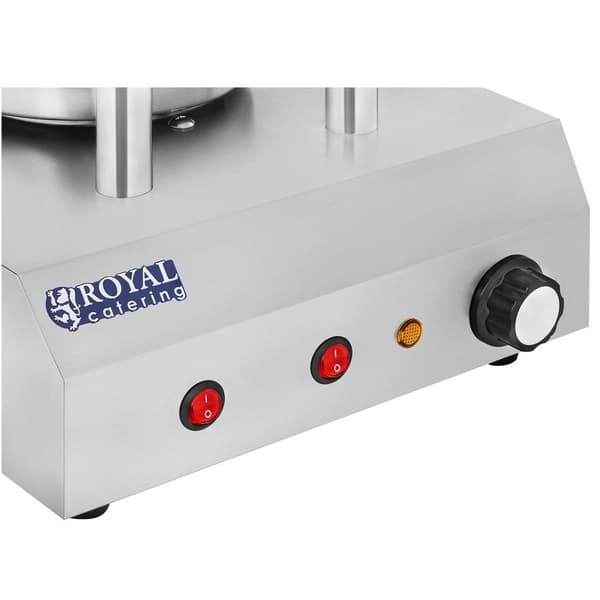 Varmeapparat for 30 pølser, pølser, 2 boller Royal Catering RCHW-350-2