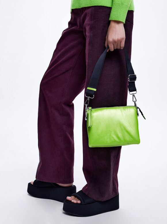 Bolso Bandolera Metalizado - Verde