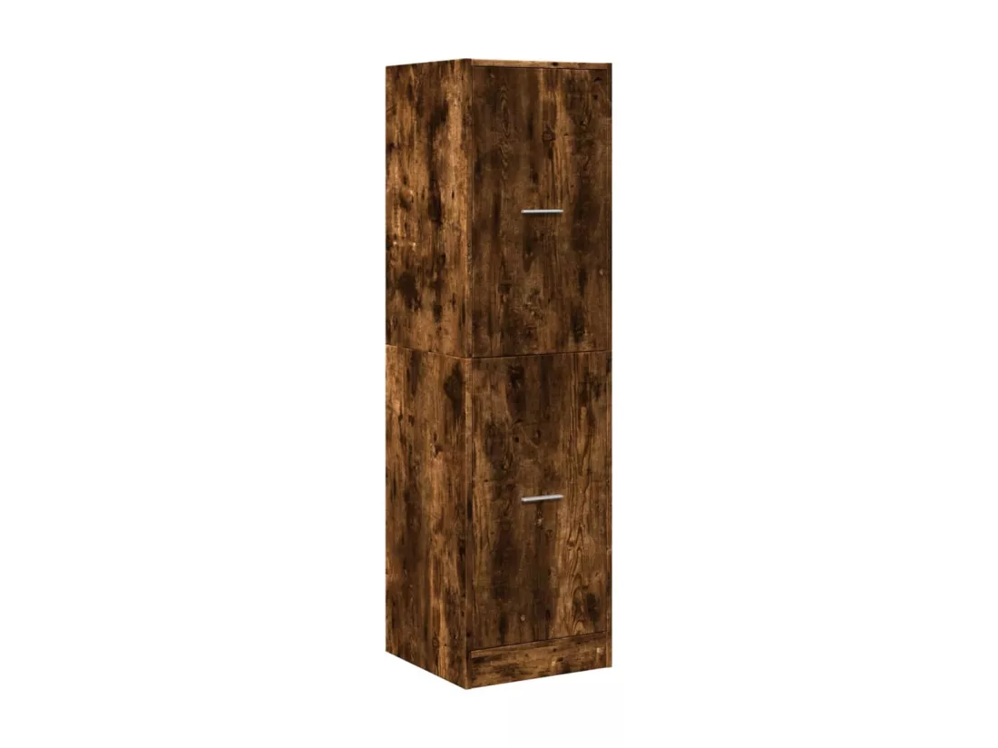Armoire d'apothicaire chêne fumé 40x41x144,5 cm bois ingénierie