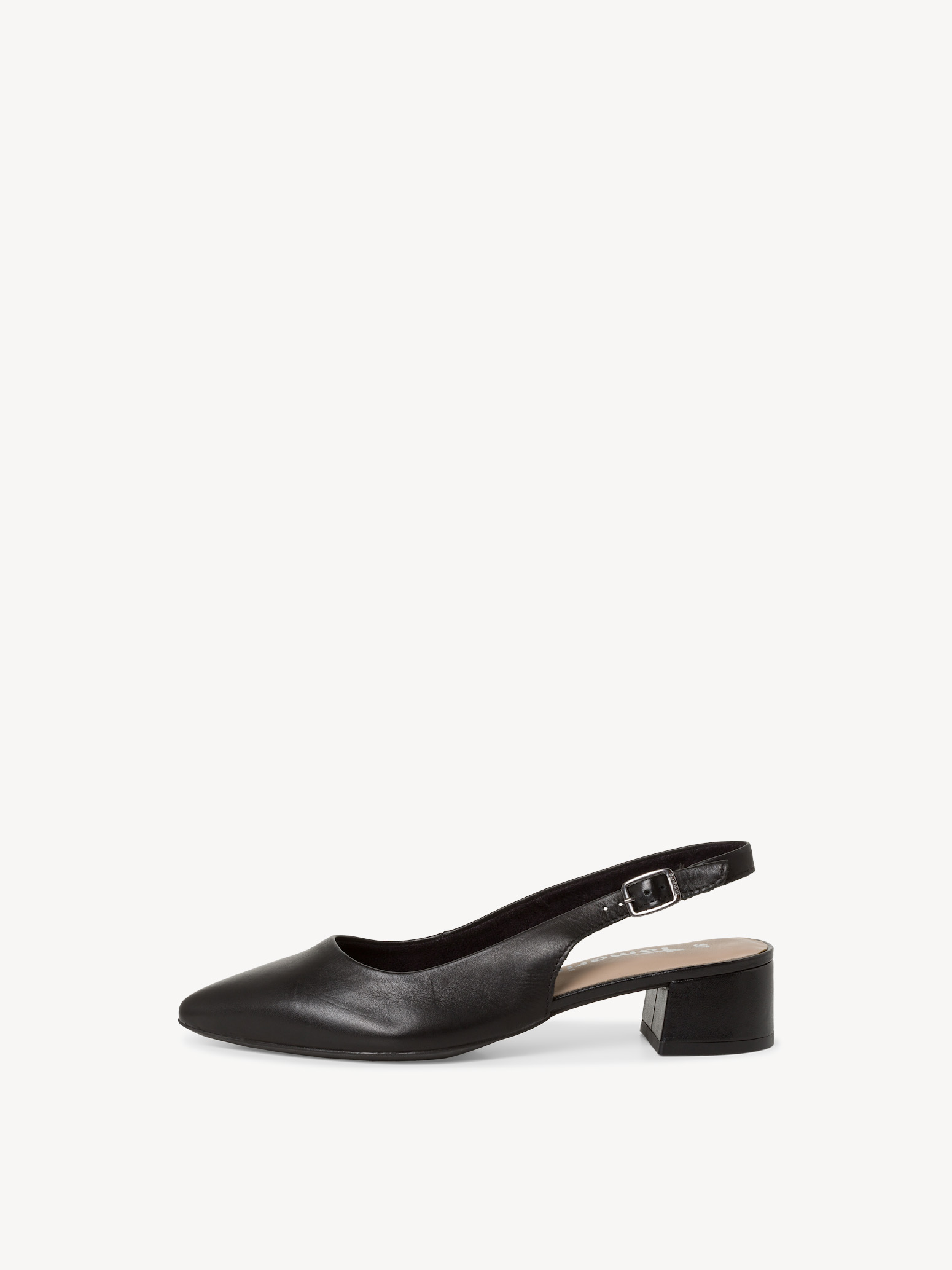 Leren Slingpumps - zwart