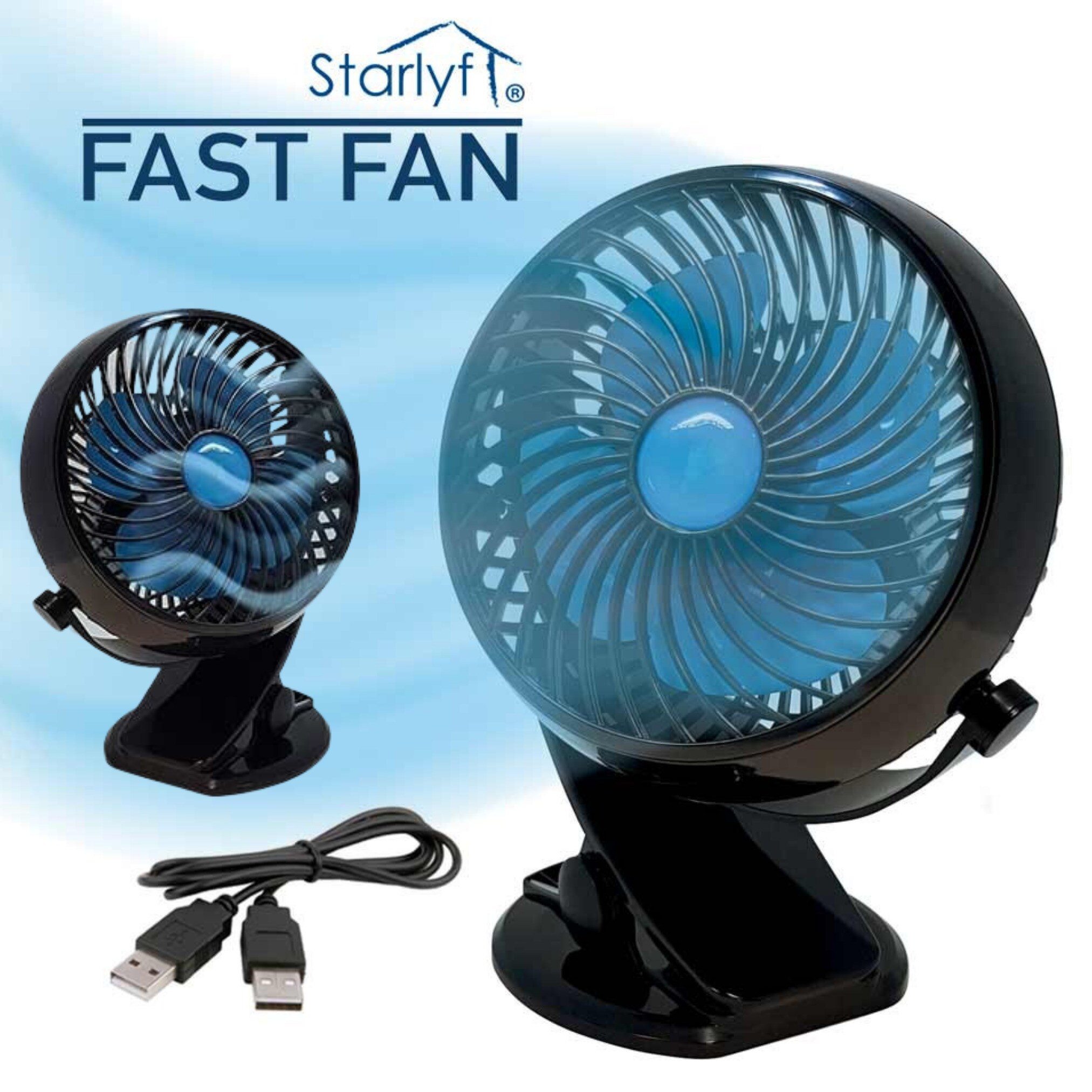 Starlyf® Mini Akku Ventilator - Miniventilator Fast Fan