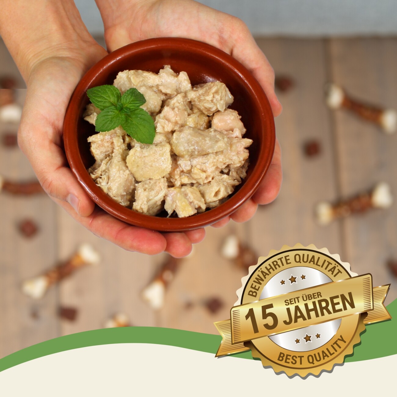 Lyra Pet Lecker.Pet Balu's 100 % Huhn und Truthahn Katzenfutter Nassfutter 6x400 g
