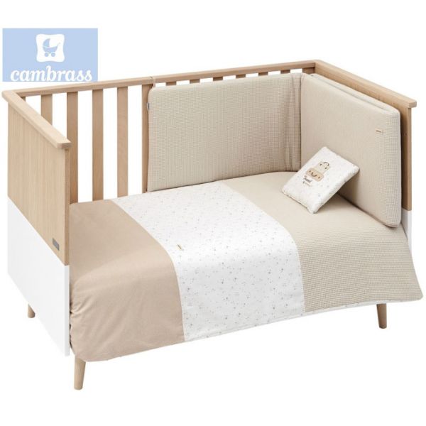 Cambrass Conjunto Colcha 2 Peças Céu Bege 70x140 cm