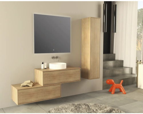 Jungborn NOVE hoge kast, BxHxD 35 x 160 x 35 cm, frontkleur tabak eiken mat