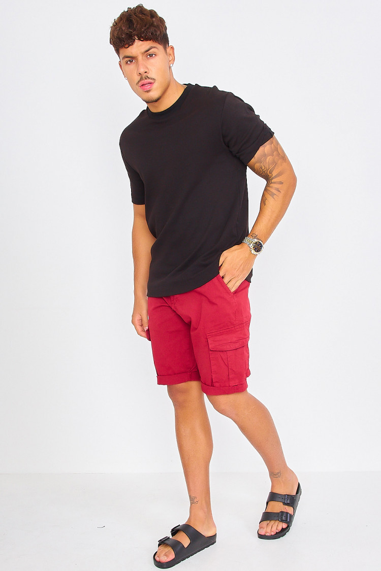 Short cargo rouge