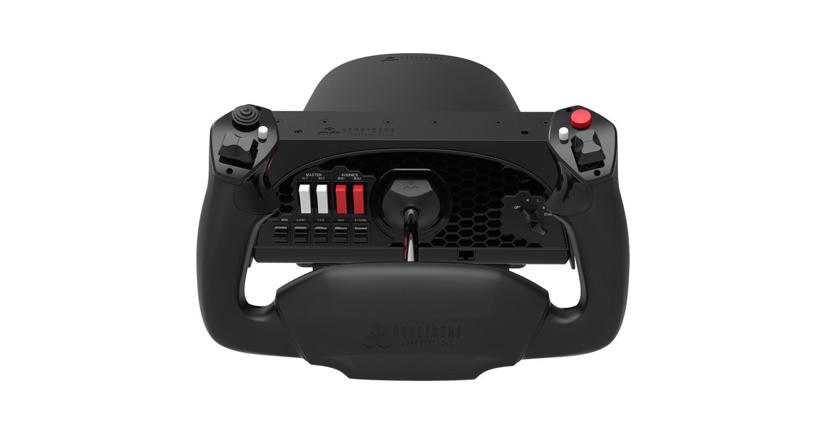 Honeycomb AeronauticalAlpha Flight Controls gaming yoke  (Zwart/rood)