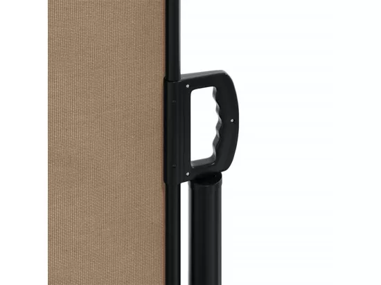 Auvent latéral rétractable taupe 100x500 cm