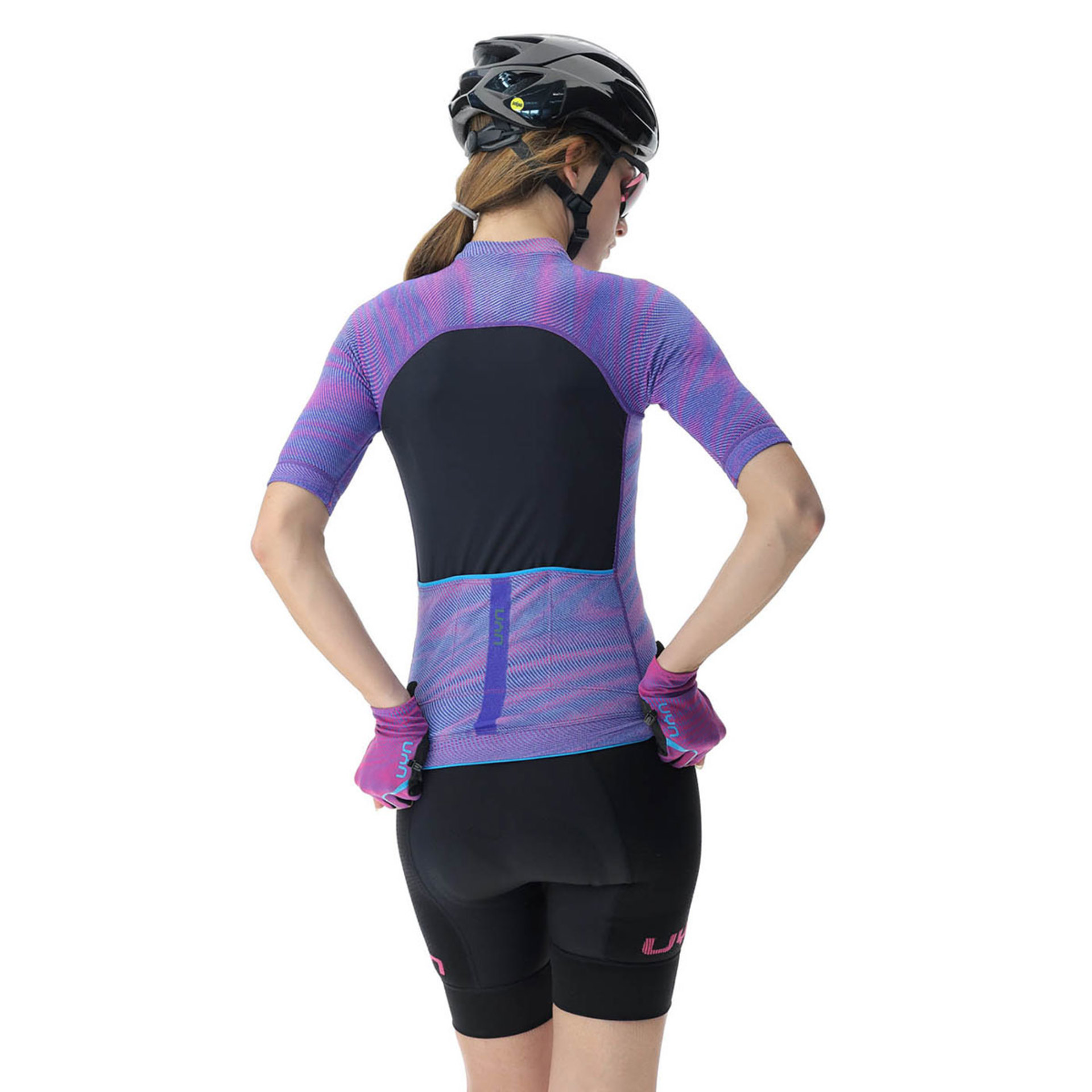 UYN Wave OW Fietsshirt Korte Mouwen Paars/Roze Dames