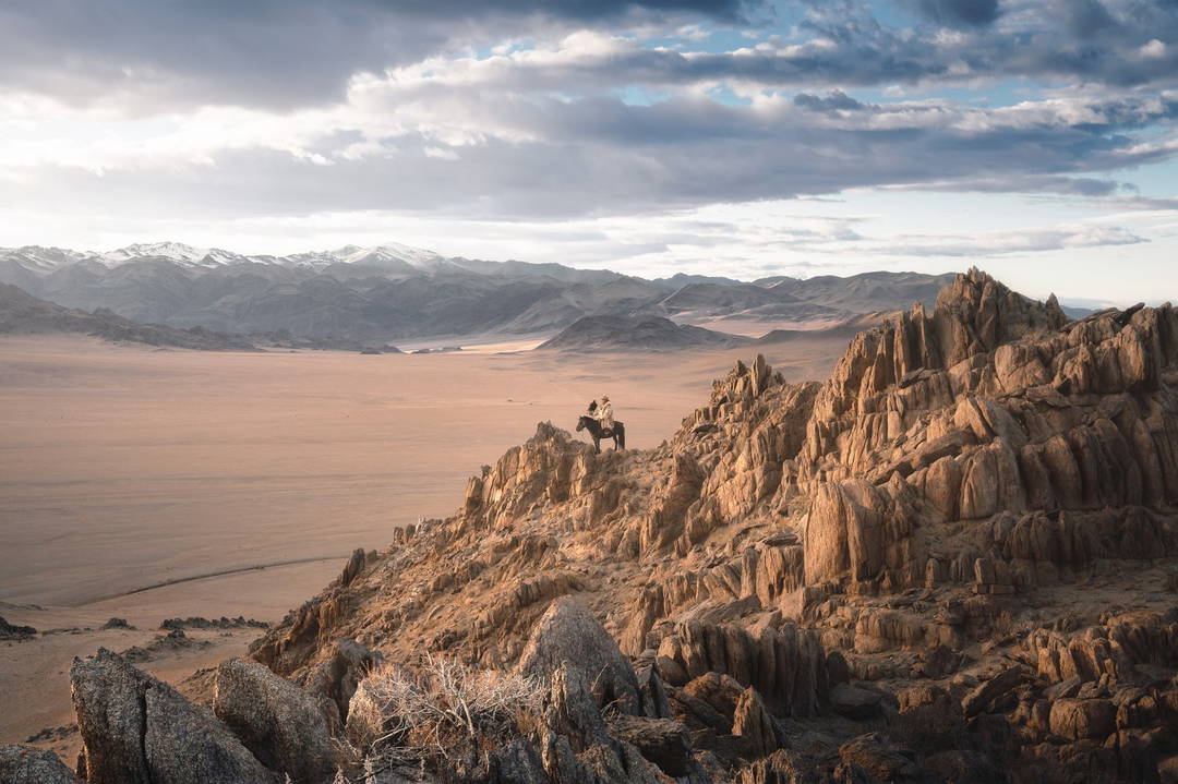 Mongolia Eagle Hunters V by Daniel Kordan - Limited Edition. Edition of: 150. Signed.