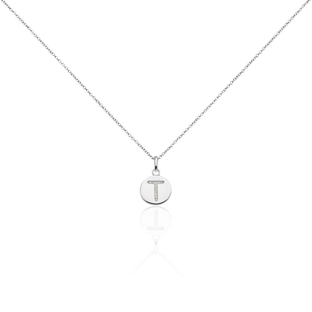 Collier Argent Eugenien Oxydes De Zirconium