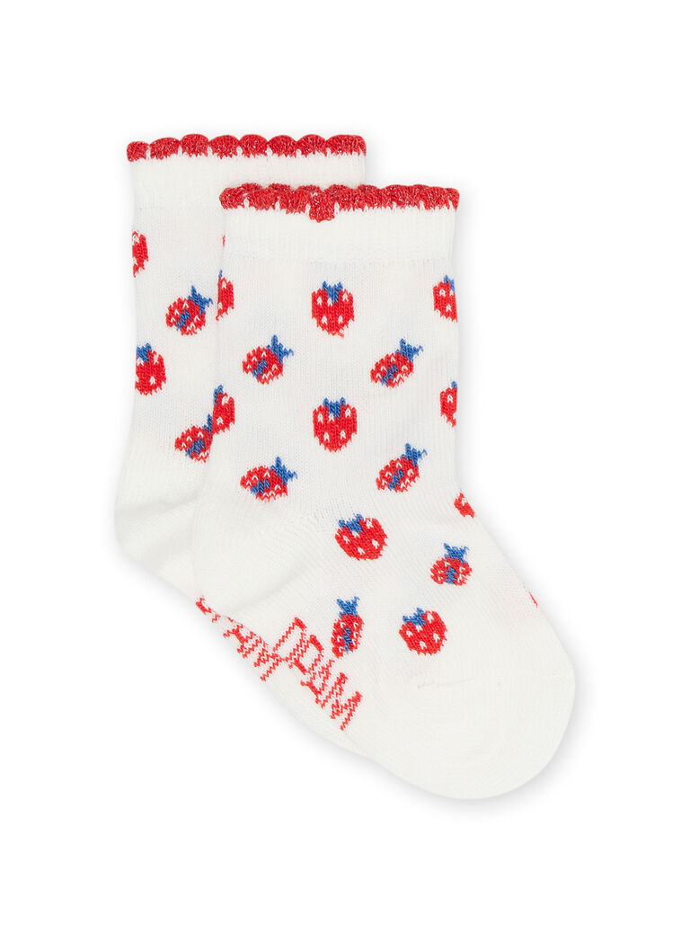 Chaussettes écrues bébé fille