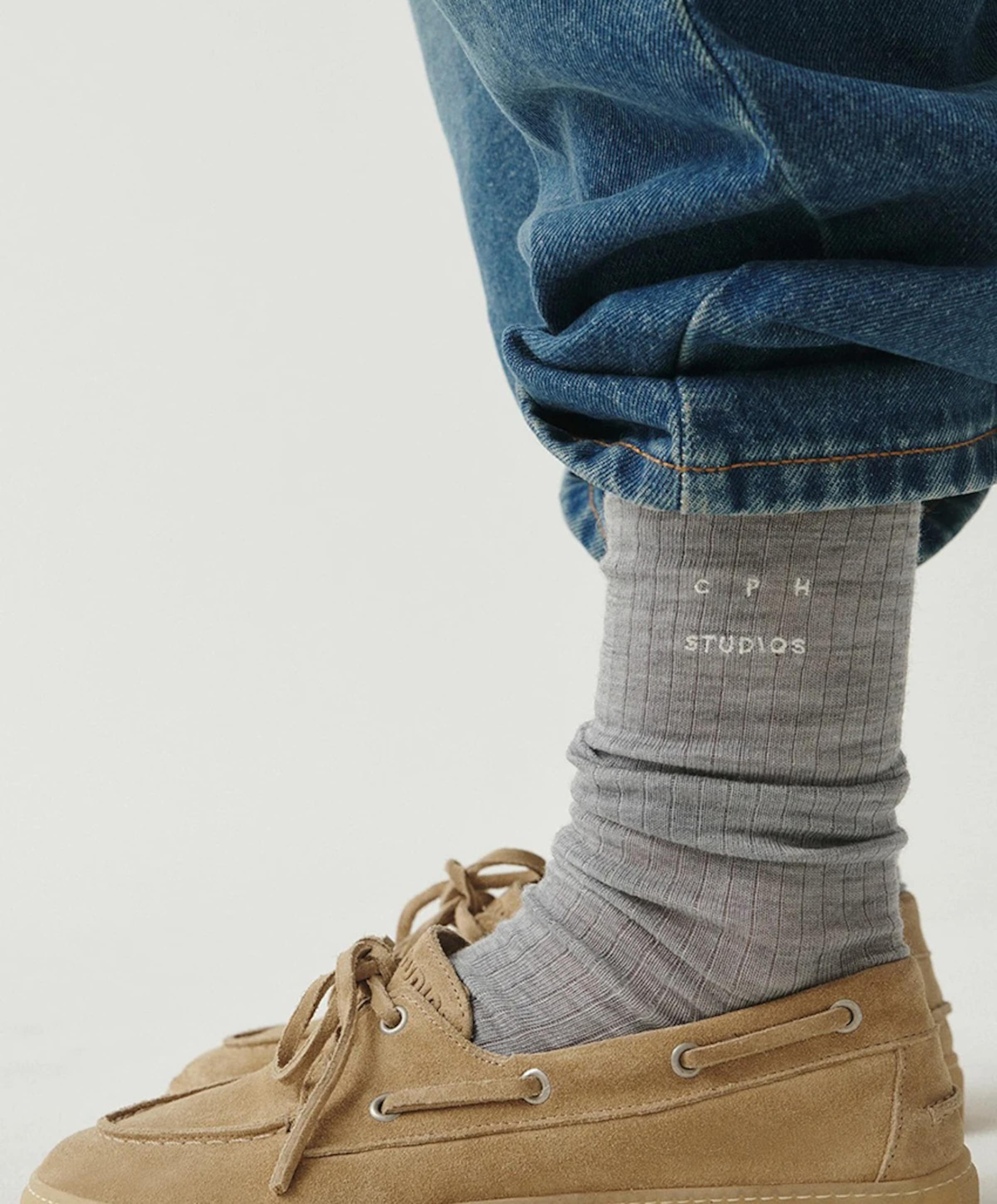 Copenhagen Studios Heren moccasins beige