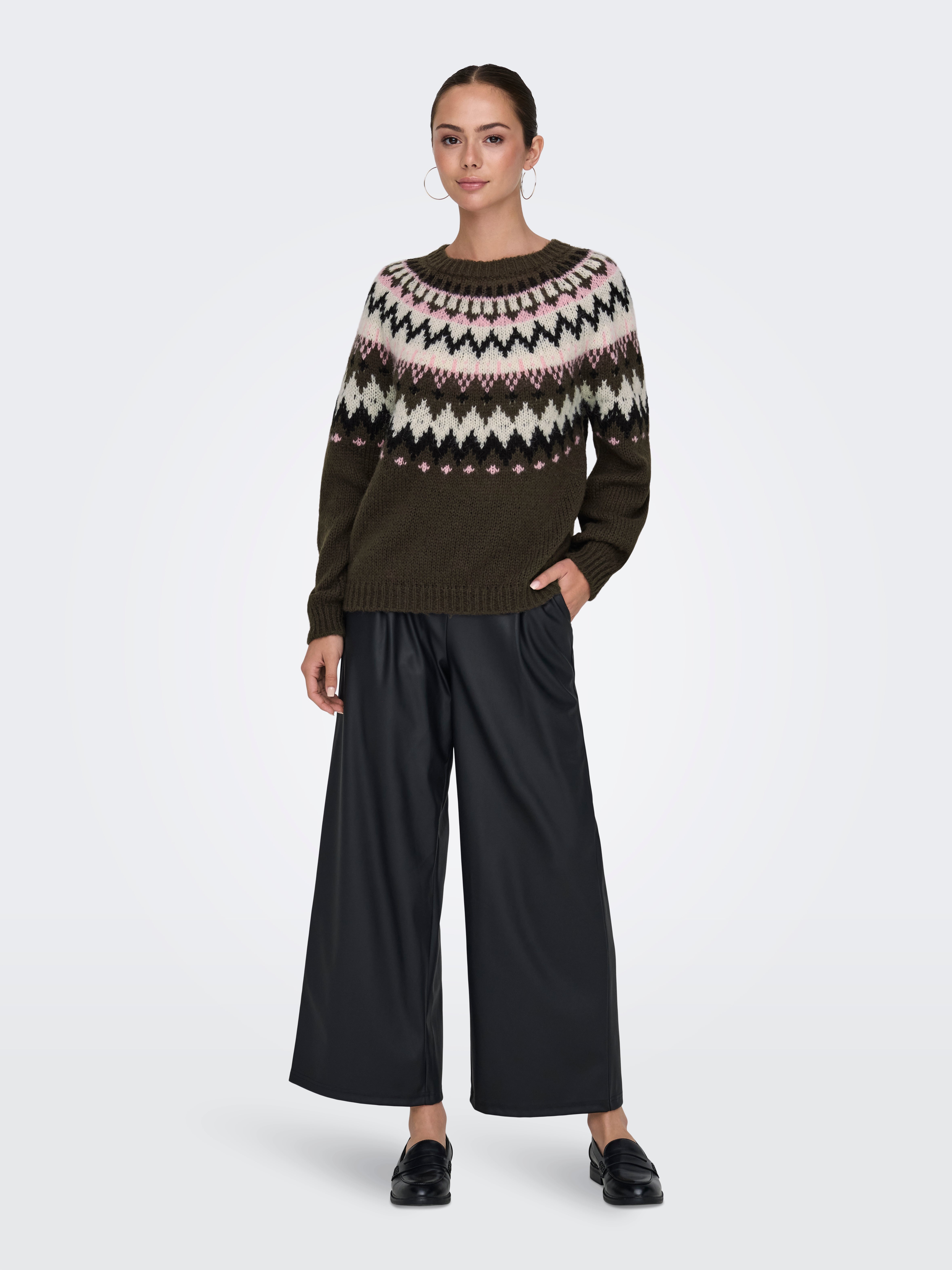JDYKINSLEY Strickpullover Chocolate Brown