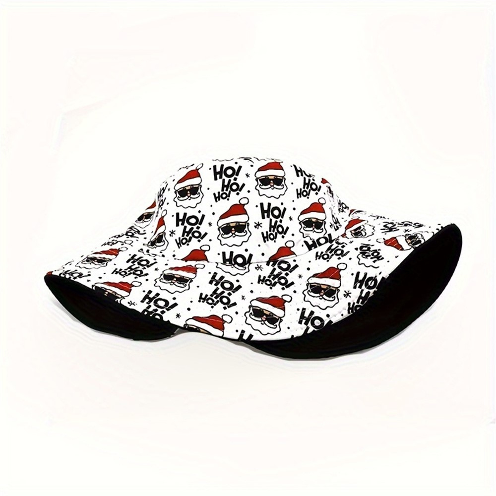 (56cm) Fischerhut Fashion Accessoire Weihnachts Bucket Hat - Ho! Ho! Ho!