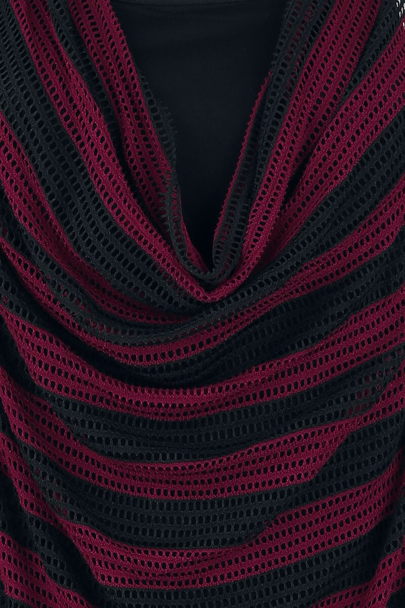 Haut En Mesh Double Épaisseur Rayé 2-En-1 | RED by EMP Top