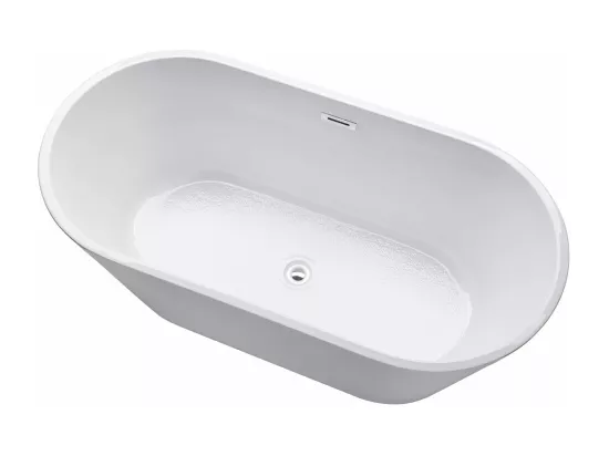 Baignoire îlot design ovale FINDLAY blanche 160 cm