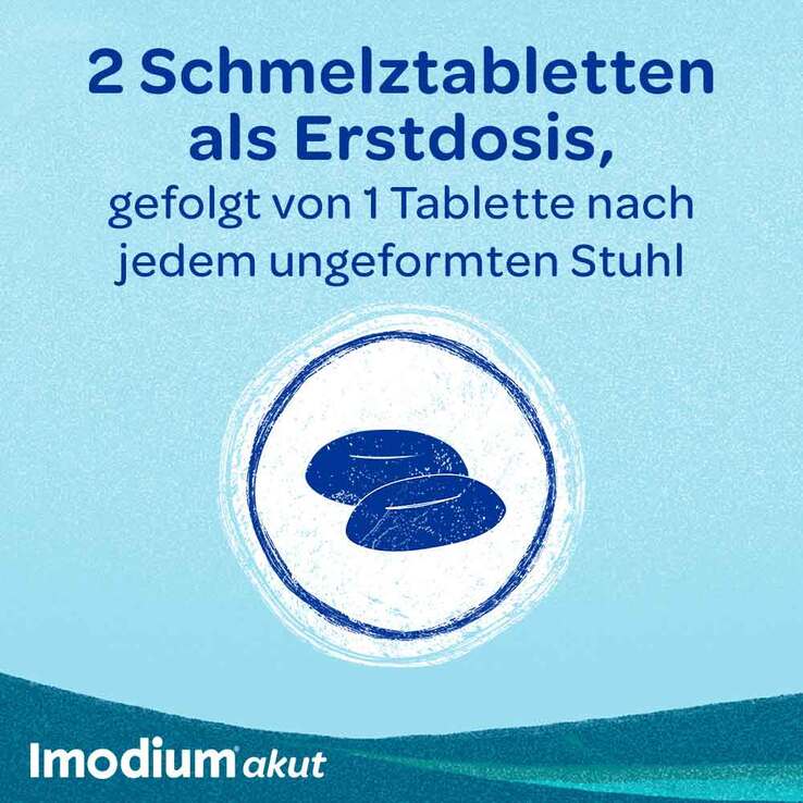 Imodium akut lingual – Soforthilfe bei akutem Durchfall, 6 St