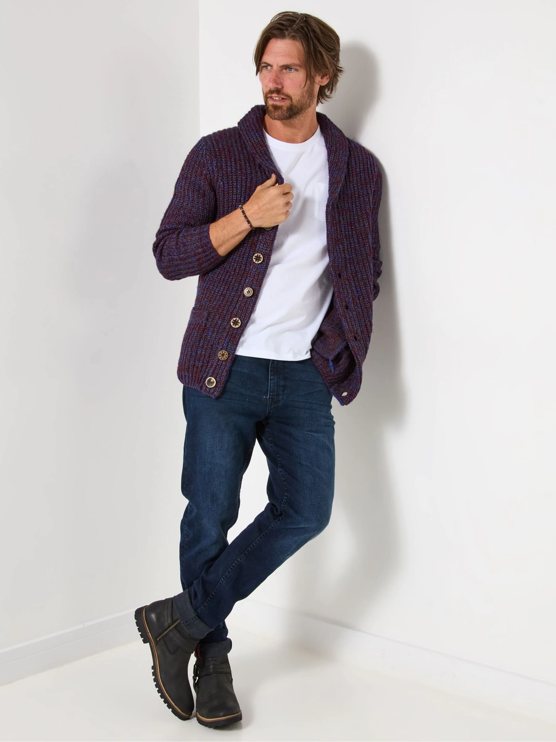 Paars - Joe Browns Reel Shawl Cardigan