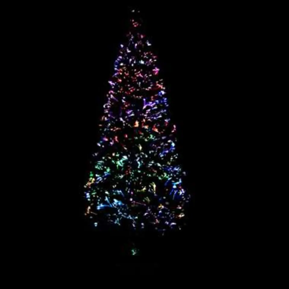 vidaXL Kunstkerstboom met standaard 120 cm glasvezel groen