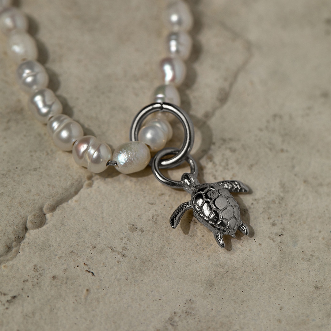 Paul Hewitt Charm-Armkette Pearl Marinium Ocean Steel Silbrig