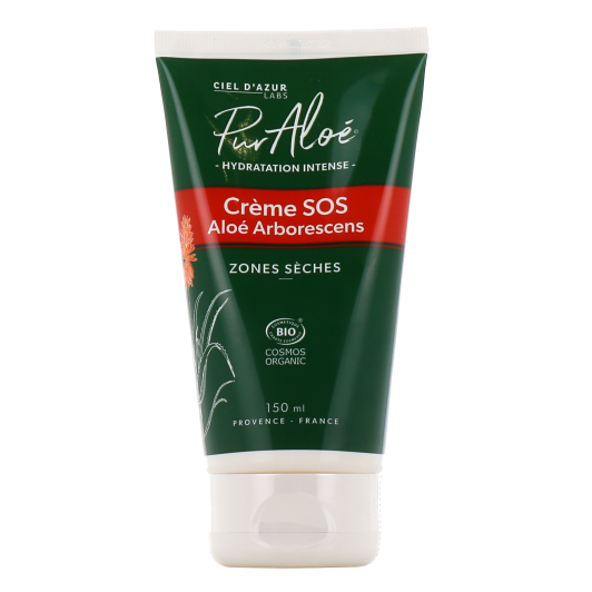 Pur'Aloé Crème SOS Aloé Arborescens Bio - Hydratation Intense