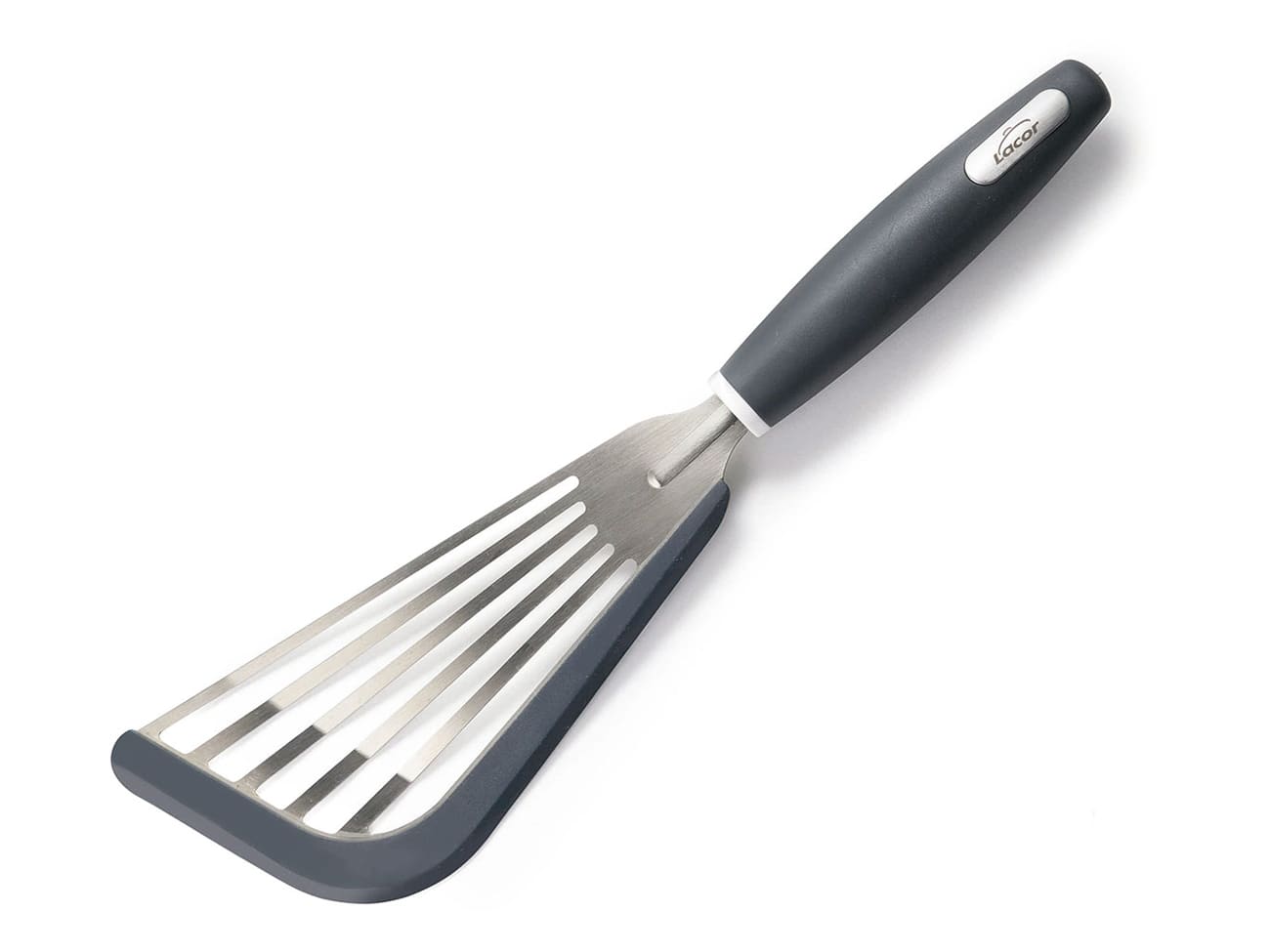 Spatule ajourée - inox et silicone - Lacor