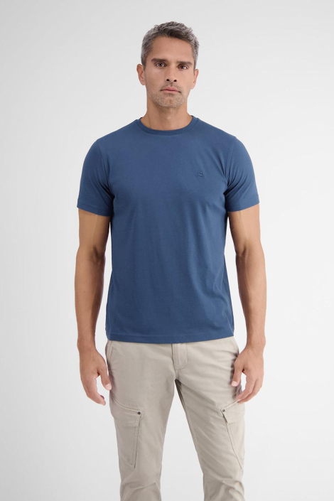 Lerros blauwe heren t-shirt