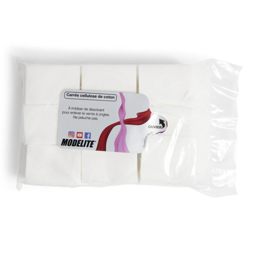 Carré cellulose de coton 4x5,6cm