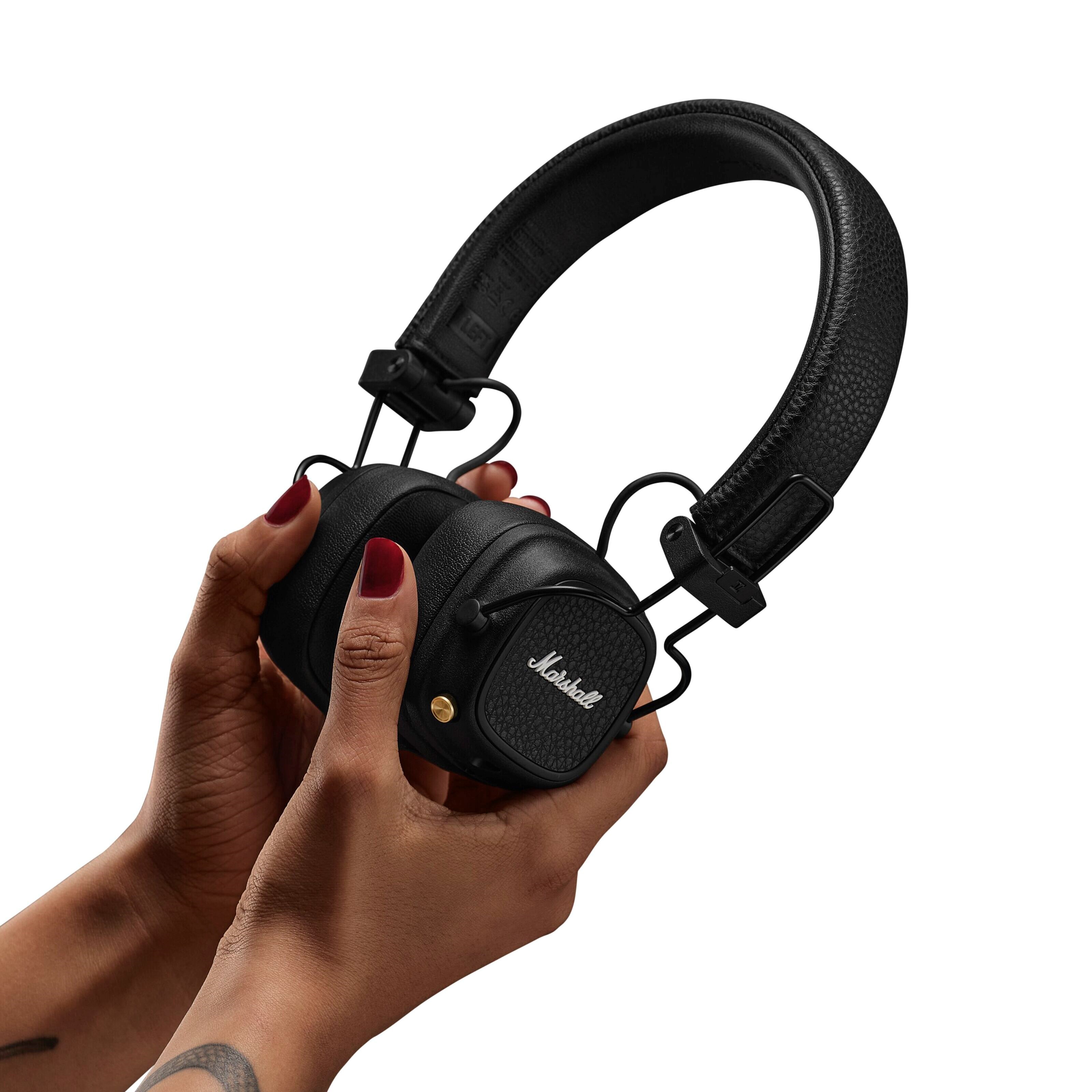 Marshall Major V Trådløse on-ear-hodetelefoner - Svart