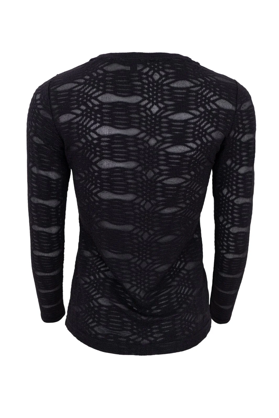 Black Colour Bccartney Mesh Blouse