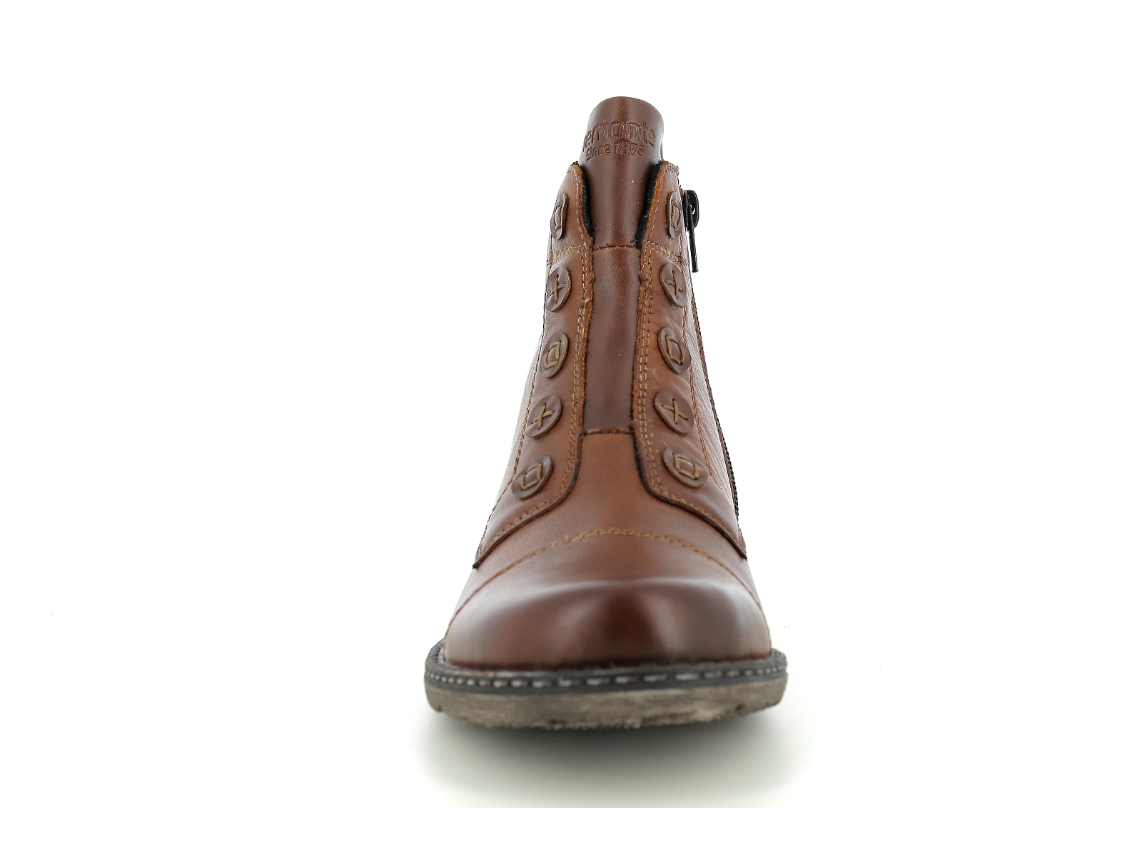 Remonte-D4392 Matières combinées Cognac