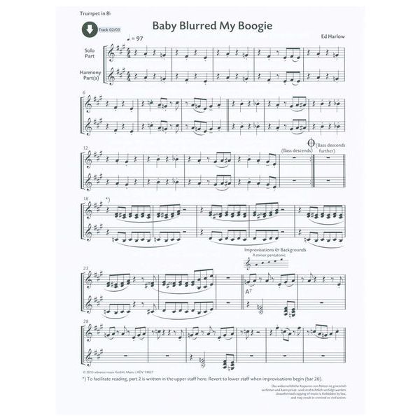 Advance Music Easy Funk Play-Along Trumpet
