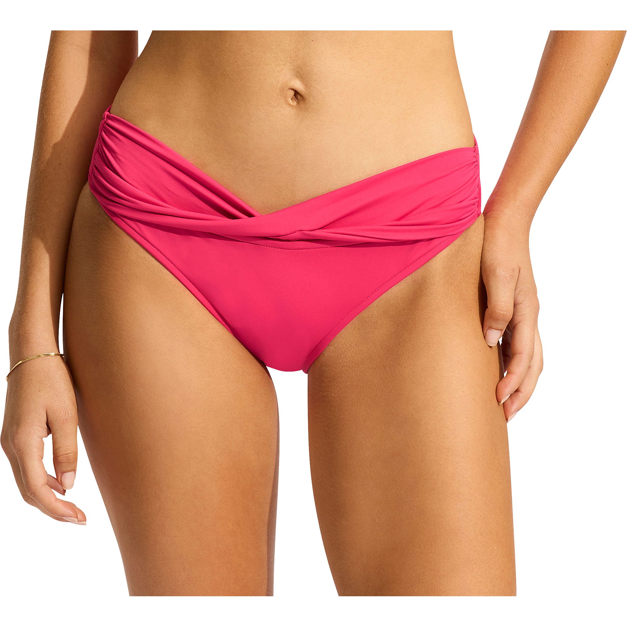 Seafolly S.Collective Twist Band Mini Hipster Bikini Pants Damen raspberry