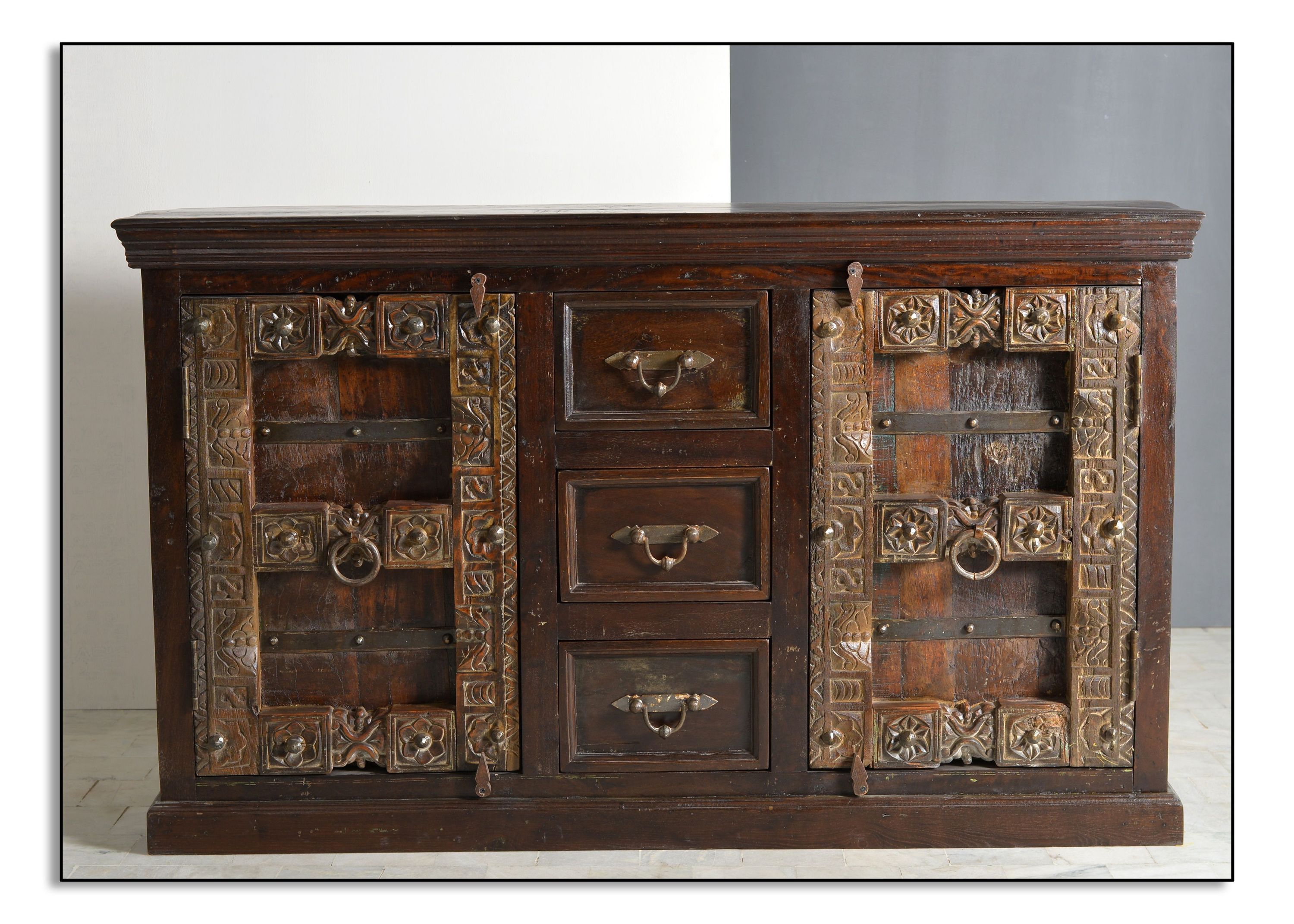 Sideboard Almirah Altholz Kommode Wohnzimmer Esszimmer Schubladen Schrank