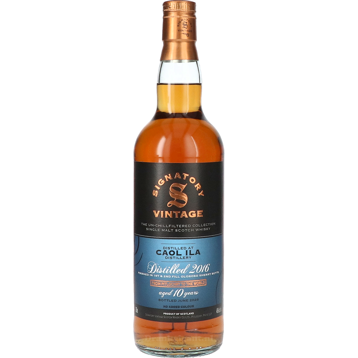 Caol Ila 10 Years 2016 Signatory Unchill 70 cl